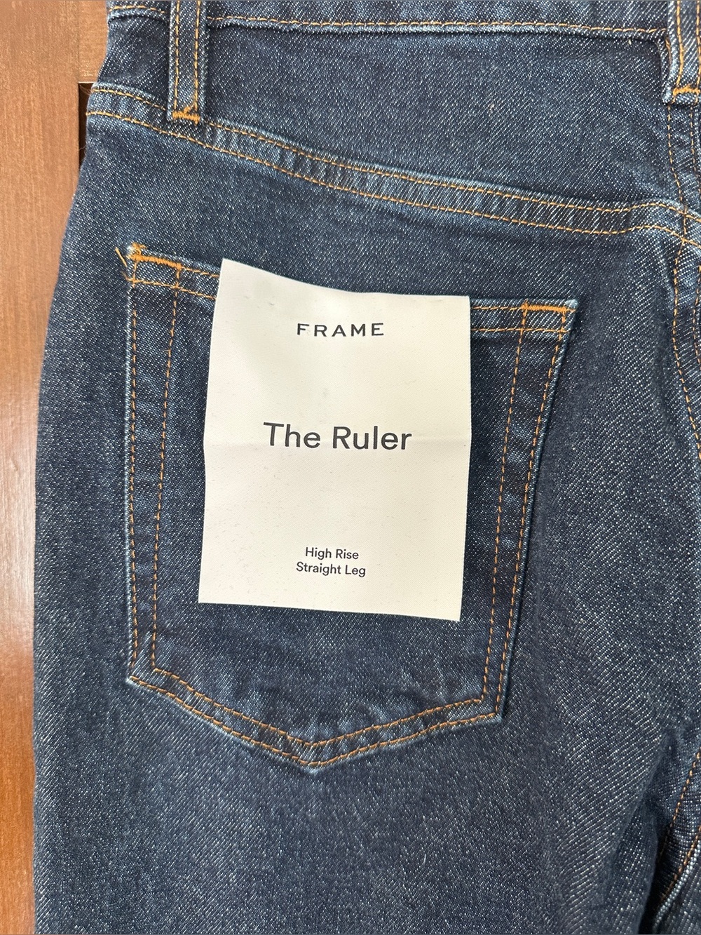 NWT ~ Frame “The Ruler” premium denim jeans in Taboo wash - size 28 - Picture 5 of 10